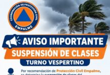 AVISO IMPORTANTE!!! Protección Civil determina suspensión de clases para el turno vespertino.