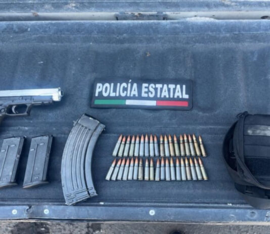 Asegura Policía Estatal arma, cargadores y cartuchos durante operativo en colonia Solidaridad