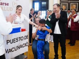 Inicia Gobernador Durazo campaña de vacunación; serán más de 1 millón de dosis contra influenza y COVID-19