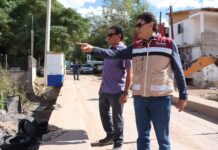 Supervisa alcalde obras en arroyo Los Nogales