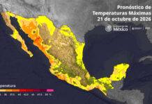 Se pronostica el ingreso de un nuevo frente frio durante la tarde del 22 y madrugada del 23 de octubre.