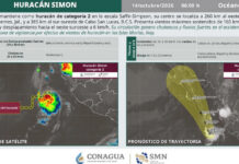 Huracán ‘Simon’ se mantendrá cercano a costas de Jalisco y Nayarit; alertan por lluvias